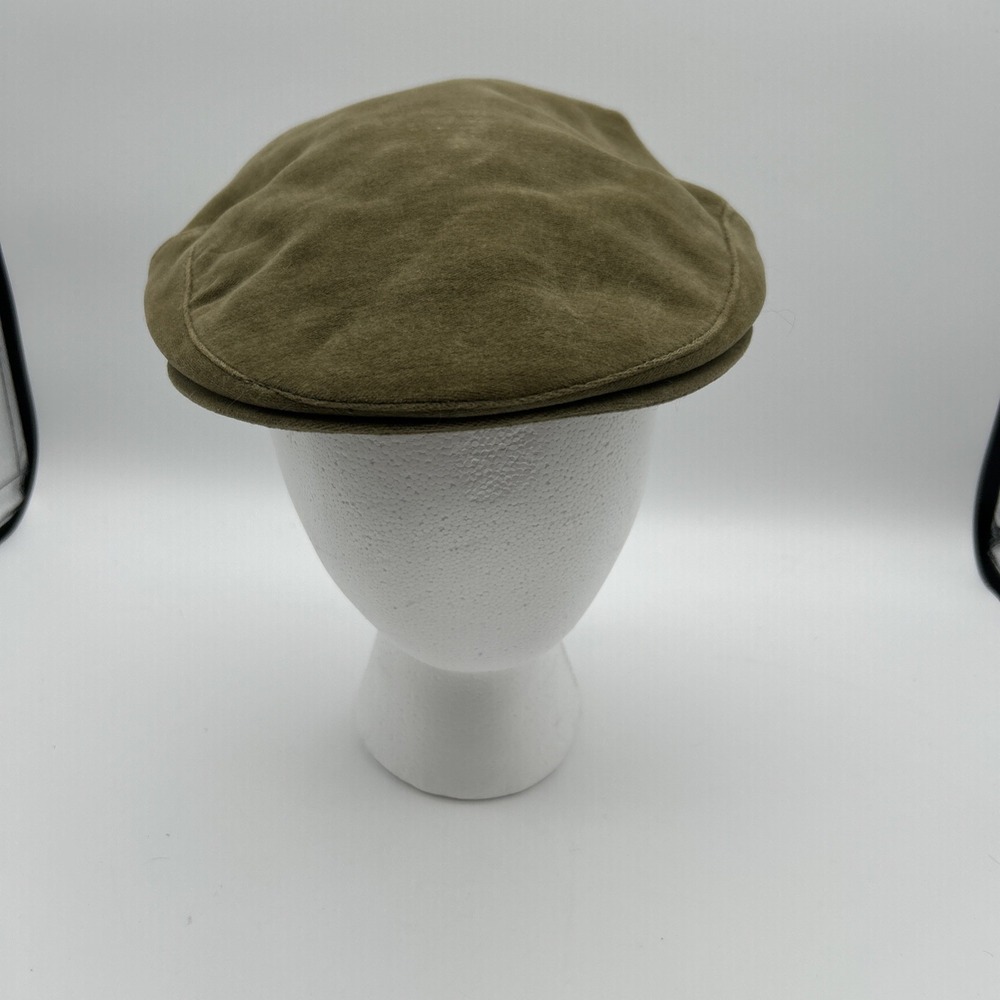 Stylish Olive Men's Flat Cap - Picture 2 of 11